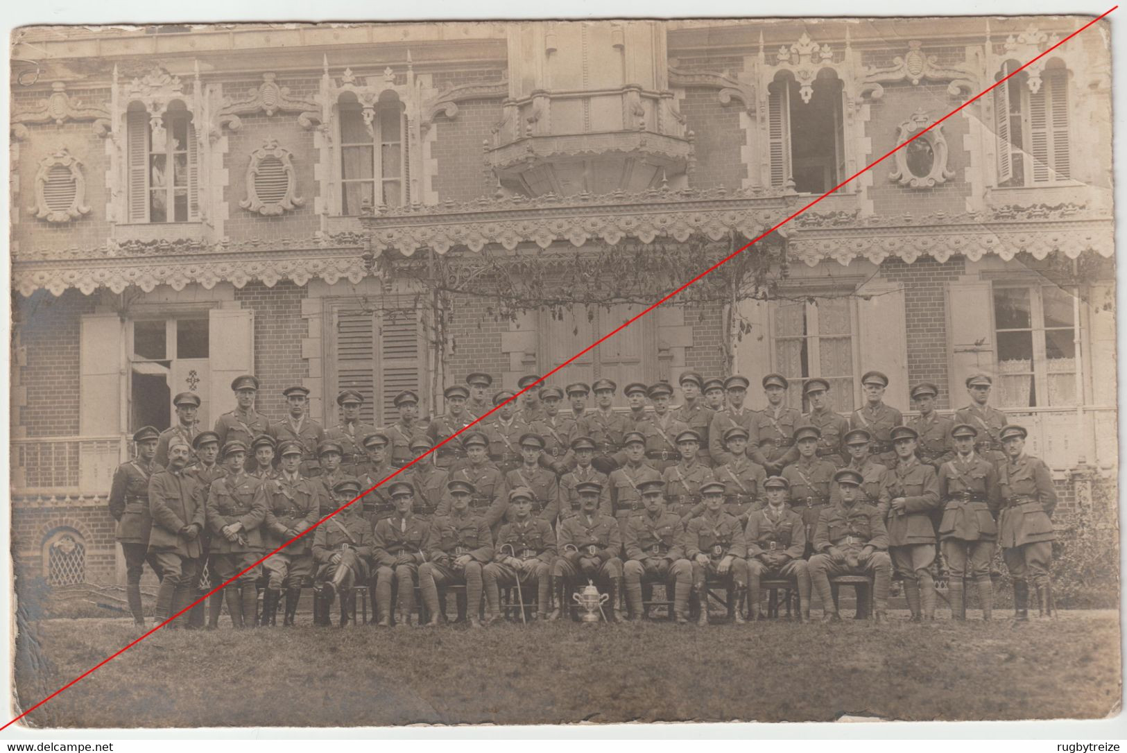 5985 WW1 France Officers Of The 29th And 32nd Battalions -  Brigade Cup Australian Army Australia Armée Australienne - Other & Unclassified