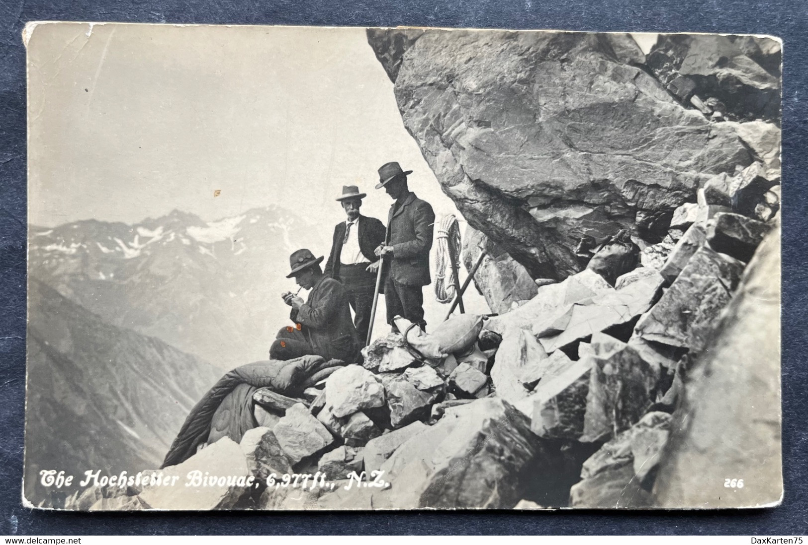 Das Hochstetter Bivouac  / Bergsteiger/ Fotokarte - Alpinisme