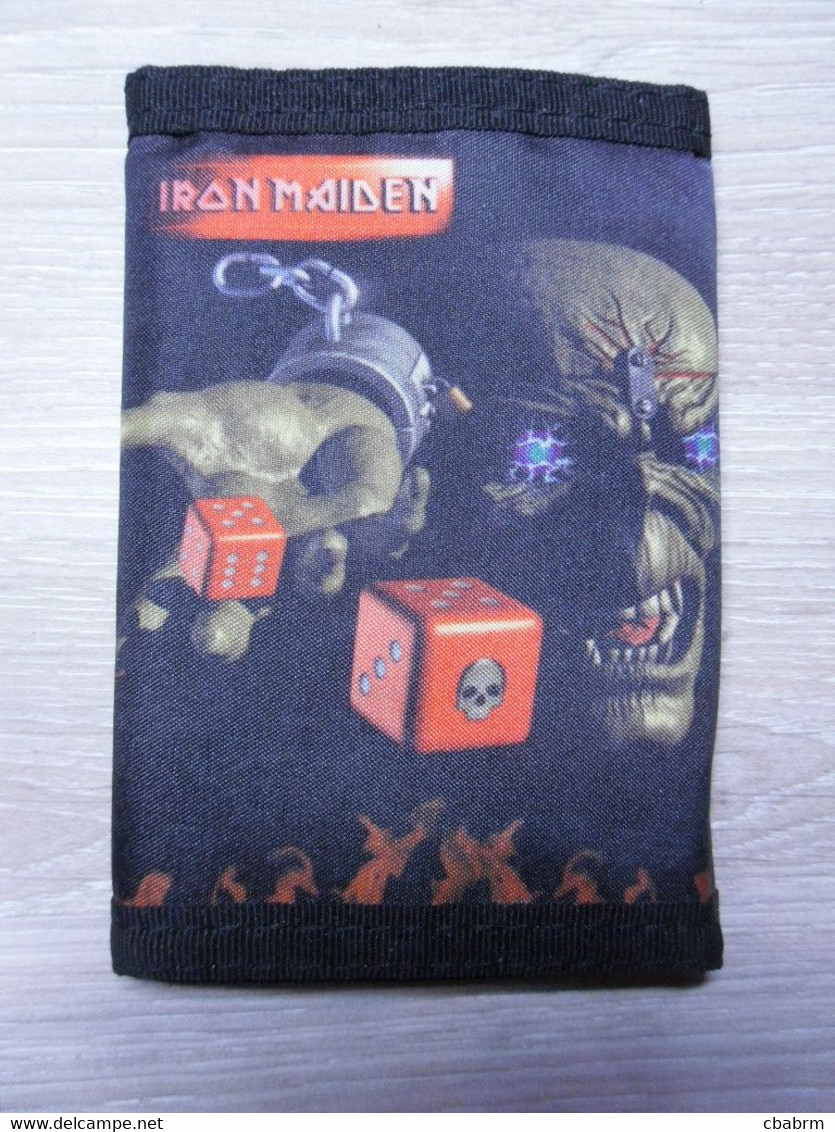 IRON MAIDEN PORTEFEUILLE IMPRIME Fermeture Scratch THE ANGEL And THE GAMBLER - Sonstige & Ohne Zuordnung