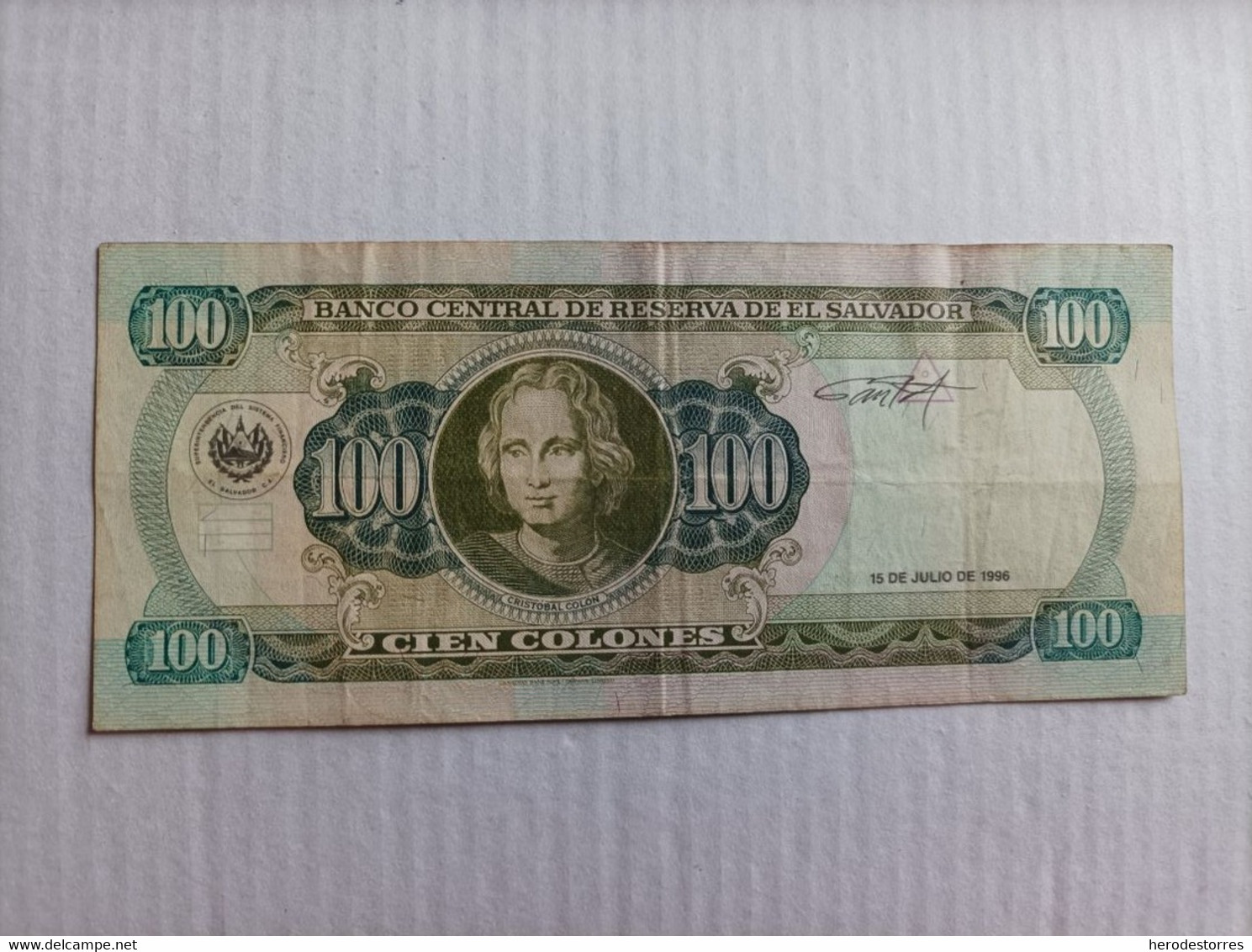 Billete De El Salvador De 100 Colones, Año 1996 - Salvador