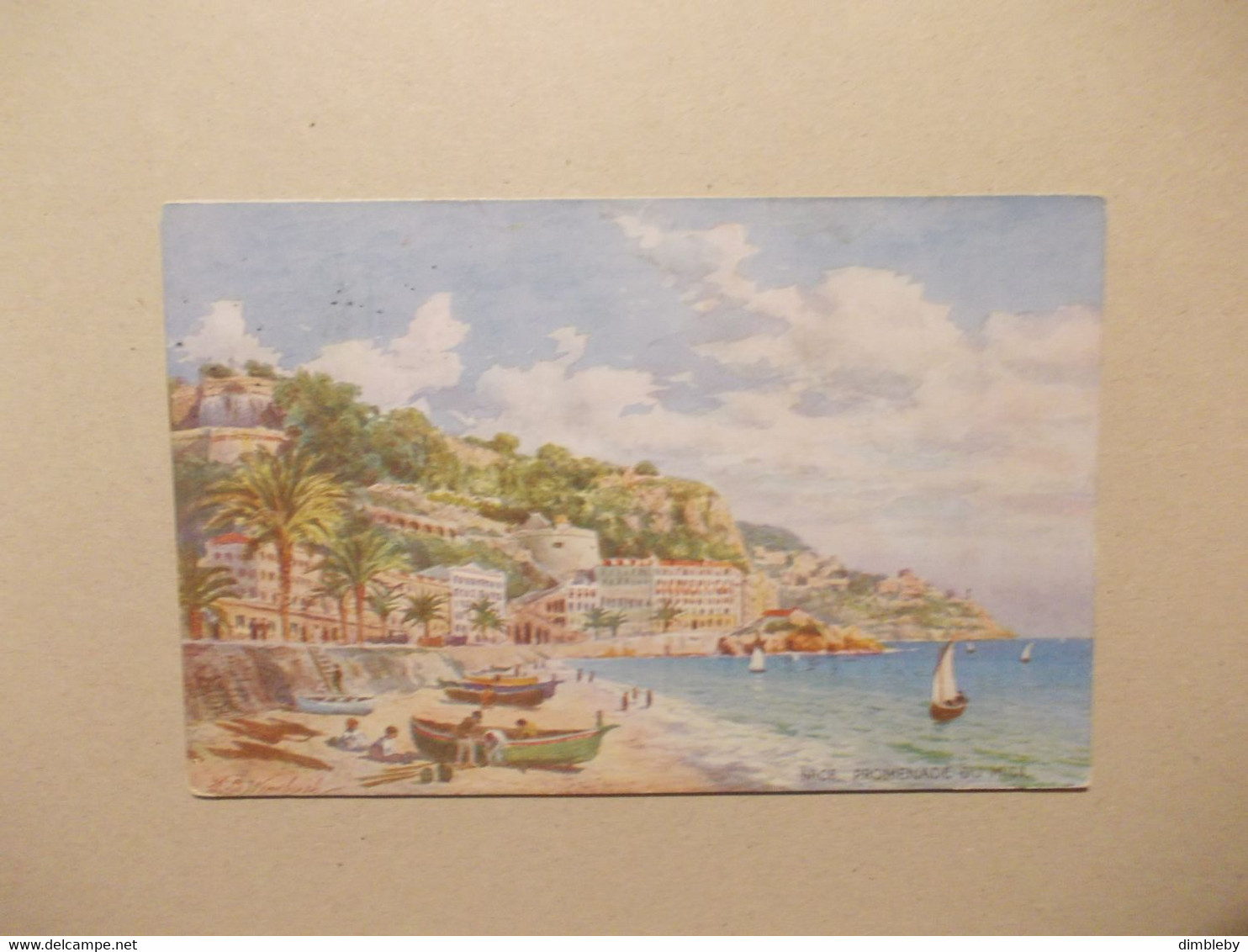 PROMENADE DU MIDI -  Artist:H.B. WIMBUSH - Oilette Card  -  ,Raphael Tuck  ( 9398) - Wimbush