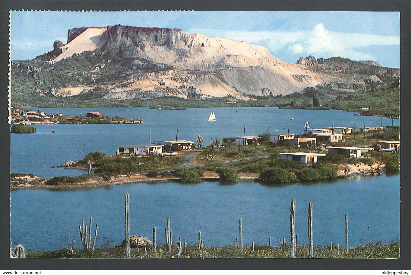 NEDERLANDSE ANTILLEN - CURACAO  POSTCARD FRANKED WITH 2 X10C STAMPS TO HAMBURG 1970 FONAIRE - Aruba