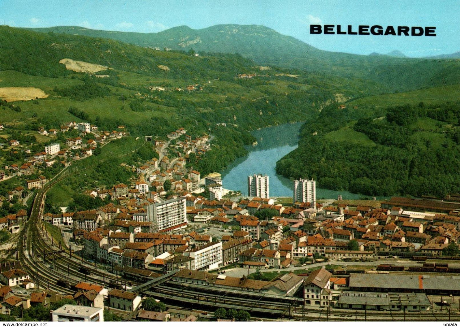 16461 BELLEGARDE  Vue Générale    ( 2 Scans )  01 Ain - Bellegarde-sur-Valserine