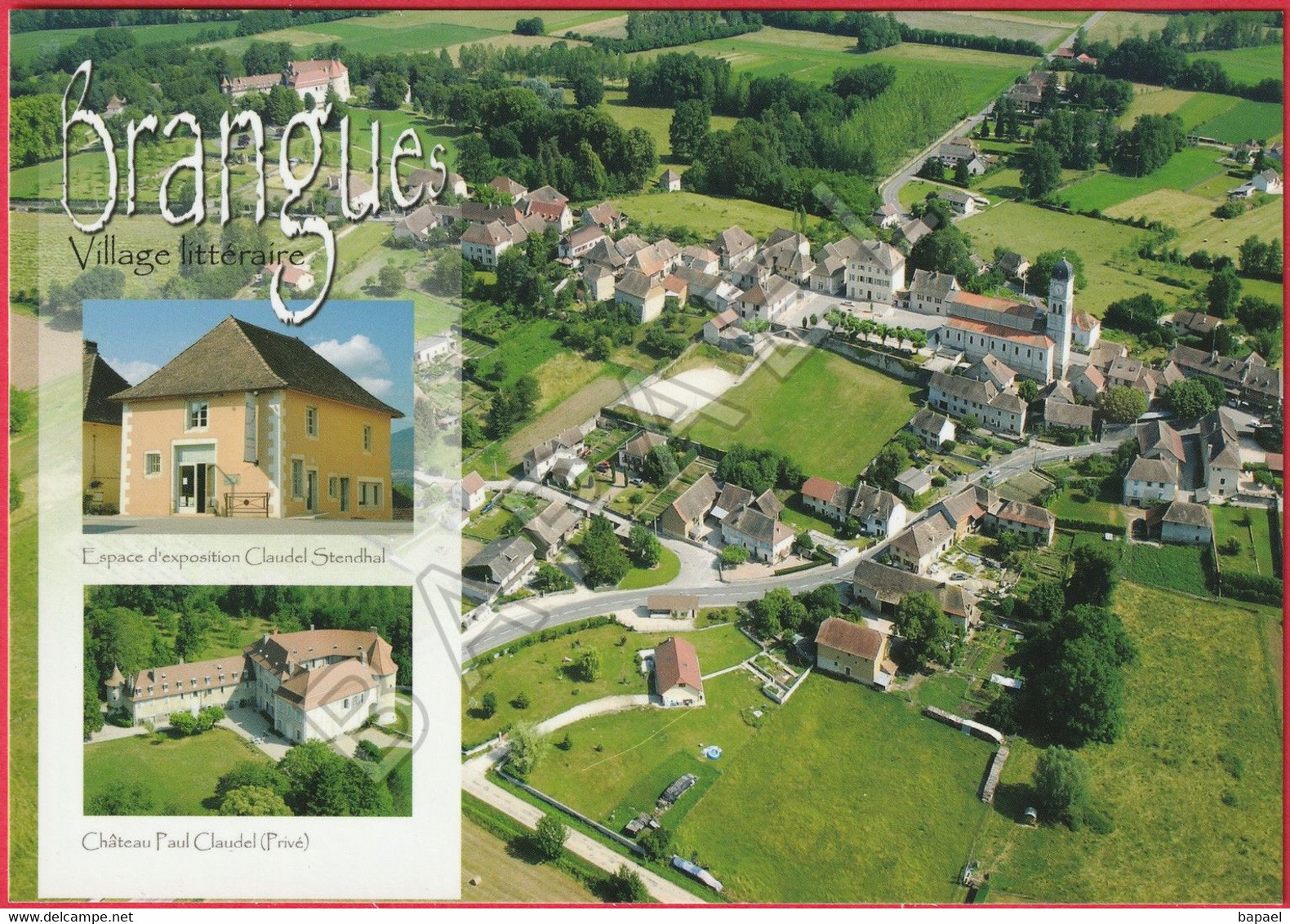 Brangues (38) - Vue Aérienne - Village Littéraire (Recto-Verso) - Brangues