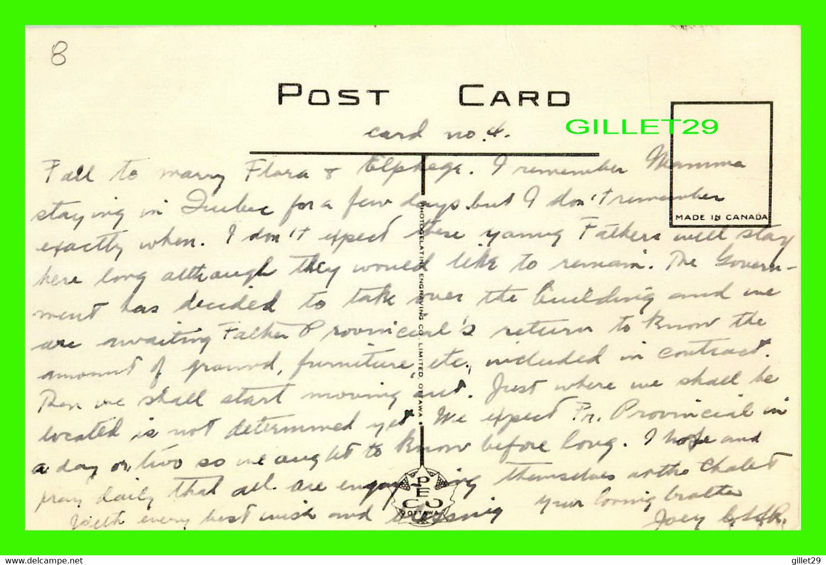 BROCKVILLE, ONTARIO - ST VINCENT DE PAUL HOSPITAL - WRITTEN - PECO - - Brockville