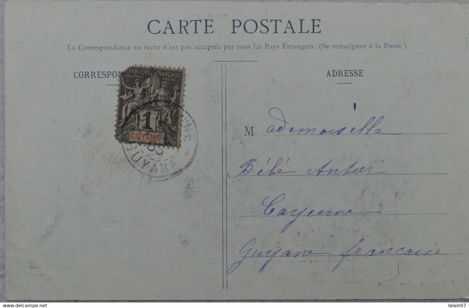 C. P. A. : GUYANE : CAYENNE : Panorama N° 4, Timbre En 1905 - Cayenne