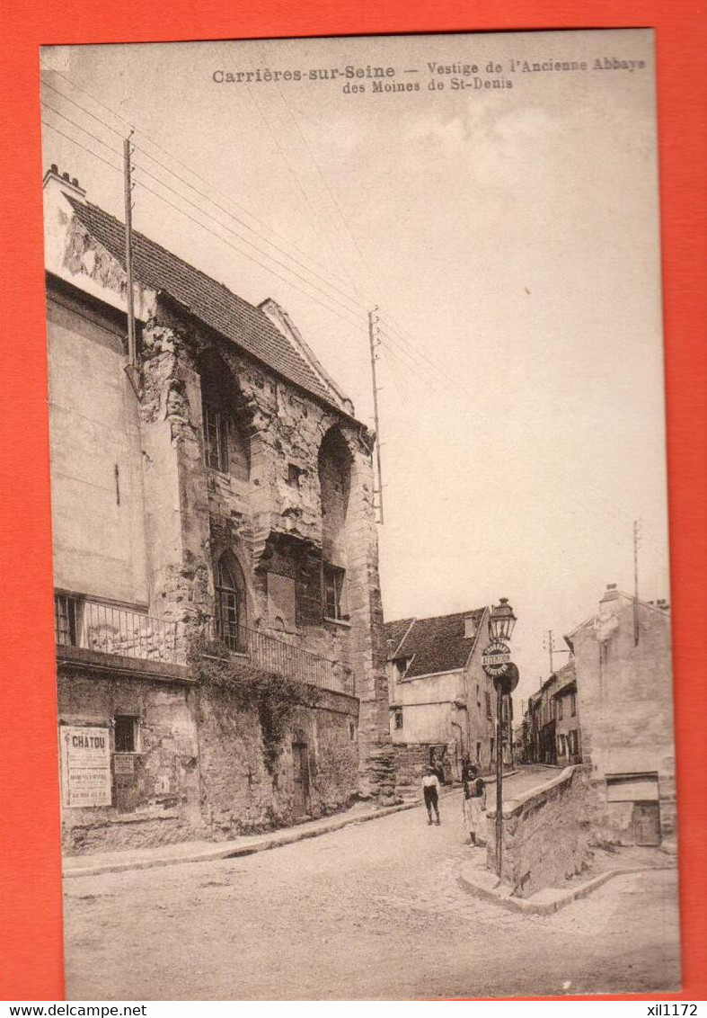 ZUGA-08 Carrières Sur Seine 78 Yvelines Vestige Ancienne Abbaye Des Moines St-Denis.Chatou ANIME. NC  Gervais - Carrières-sur-Seine