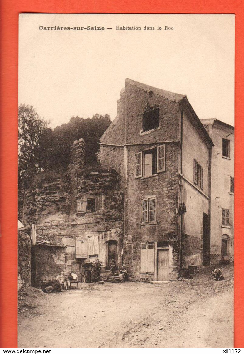 ZUGA-09 Carrières Sur Seine 78 Yvelines Habitation Dans Le Roc. ANIME. NC  Gervais - Carrières-sur-Seine