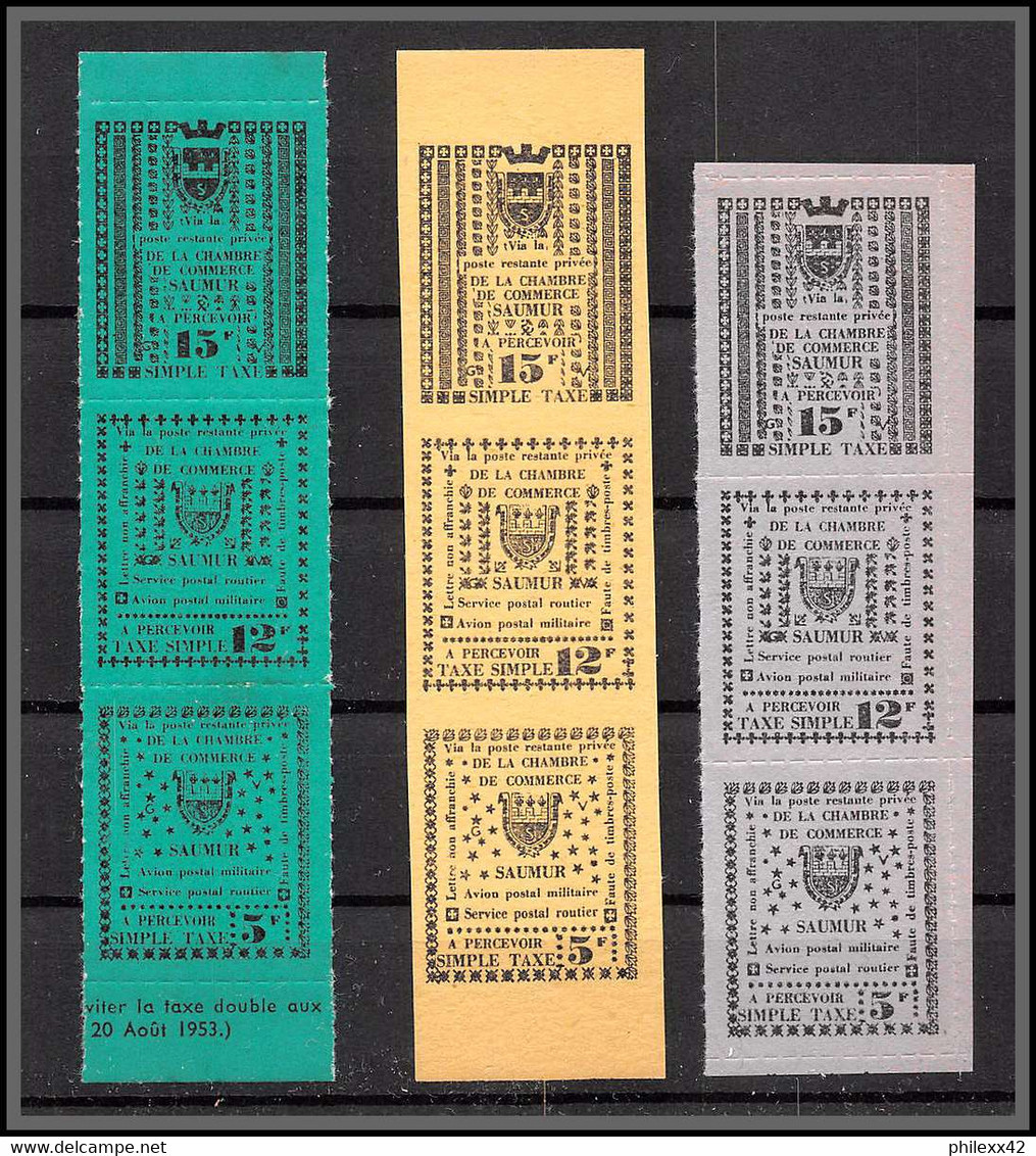 Départ 1 Euro - 85618/ Collection De Timbres De Grève - Saumur 1953 Bel Ensemble Cote +/- 1000 Euros - France - Collections