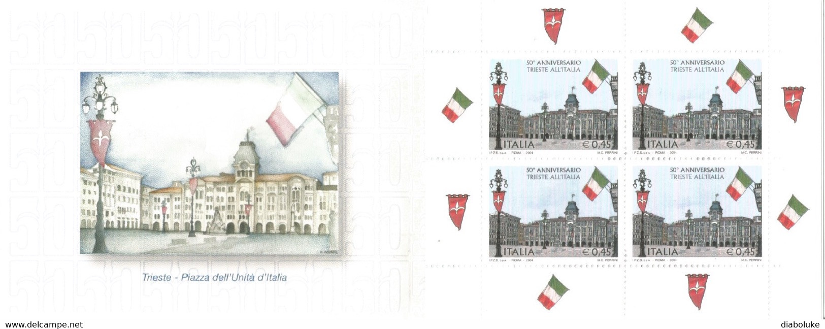 (REPUBBLICA ITALIANA) 2004, TRIESTE ALL'ITALIA - Libretto Nuovo, MNH* - Postzegelboekjes