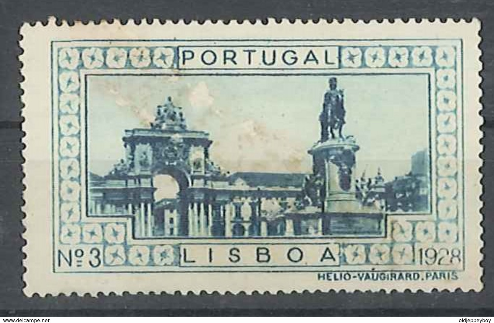 Vignette/ Vinheta, Portugal - 1928, Lisboa/ Novo Sem Goma - Small Tear Top Left Hand Corner - Local Post Stamps