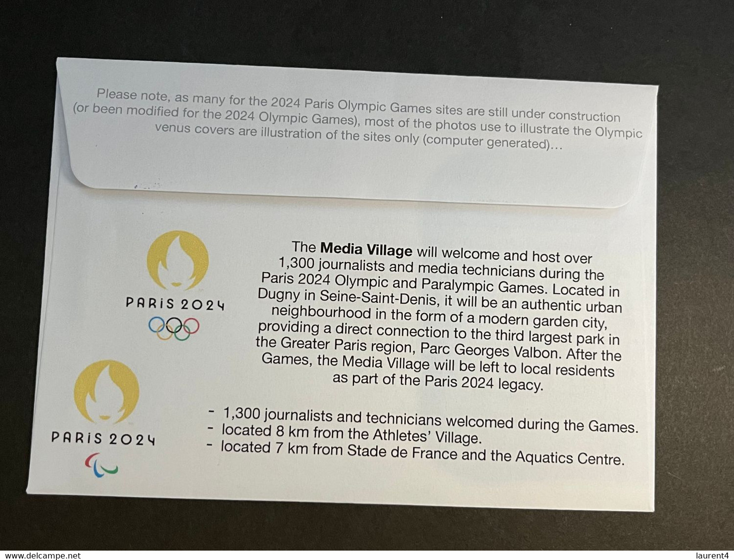(3 N 32) 2024 France - Paris Olympic Athletes Village - Opening Ceremonies - Media Village (3 Covers) - Eté 2024 : Paris