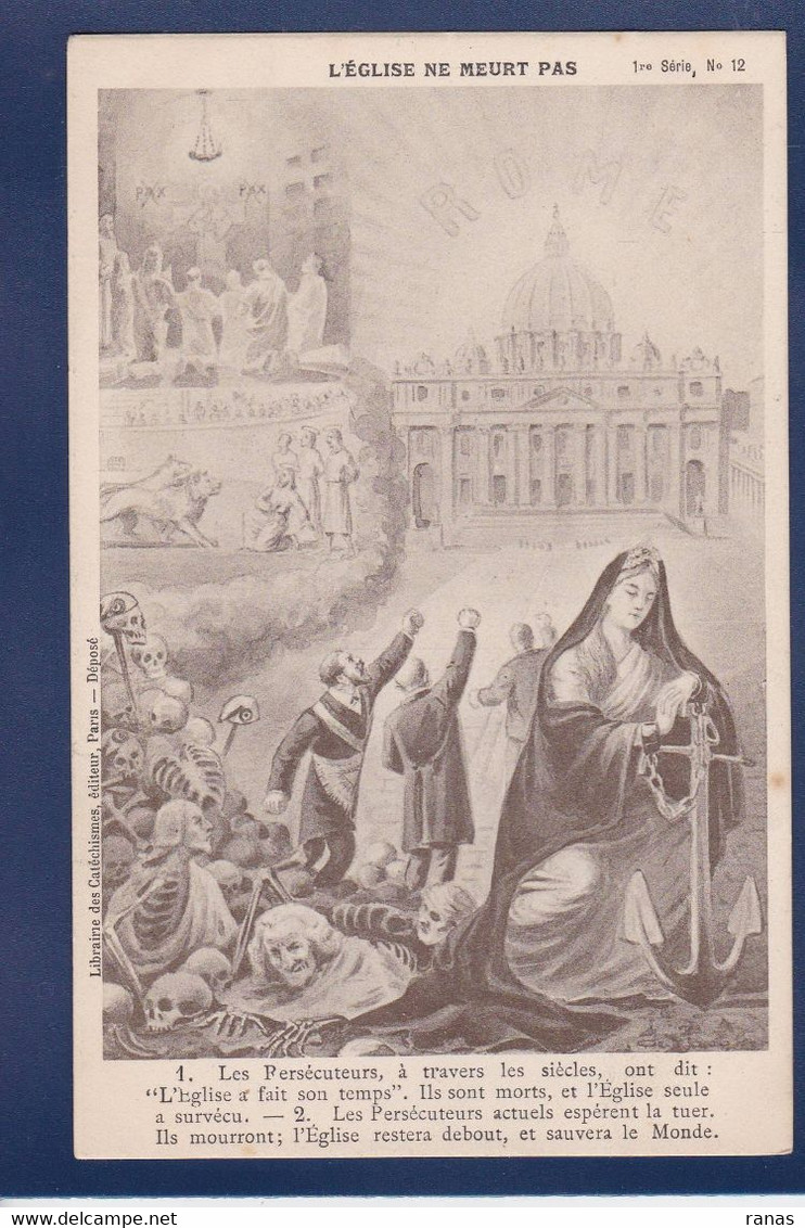 CPA Maçonnique Anti Franc Maçon Non Circulé Masonic - Filosofia & Pensatori