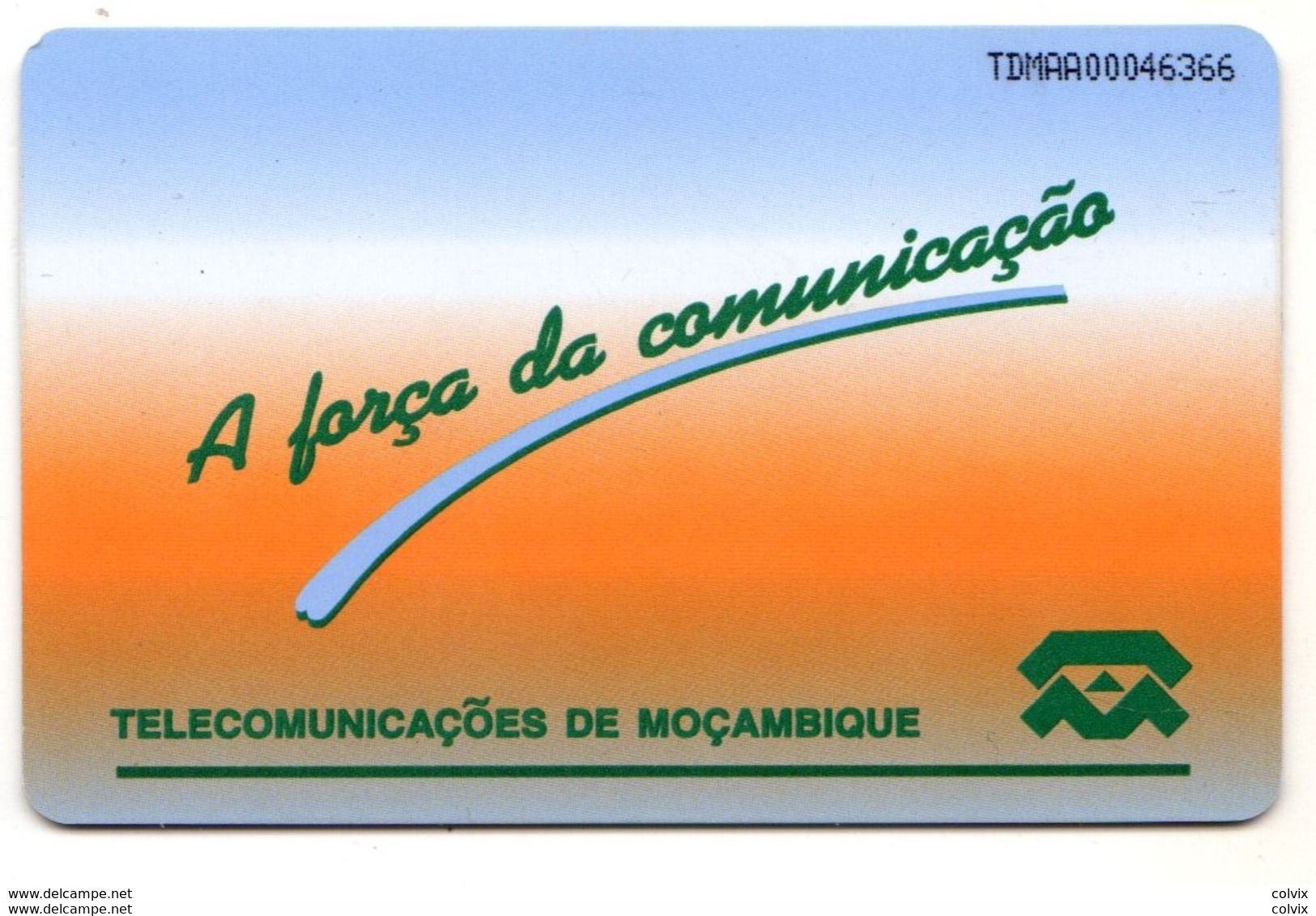 MOZAMBIQUE REF MV CARDS MZB-01 50 000MT1997 Instructions Of Use 1 - Mozambico