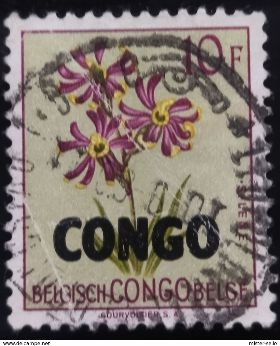 CONGO 1960 Sellos Del Congo Belga Sobrecargados "Congo". USADO. - Oblitérés