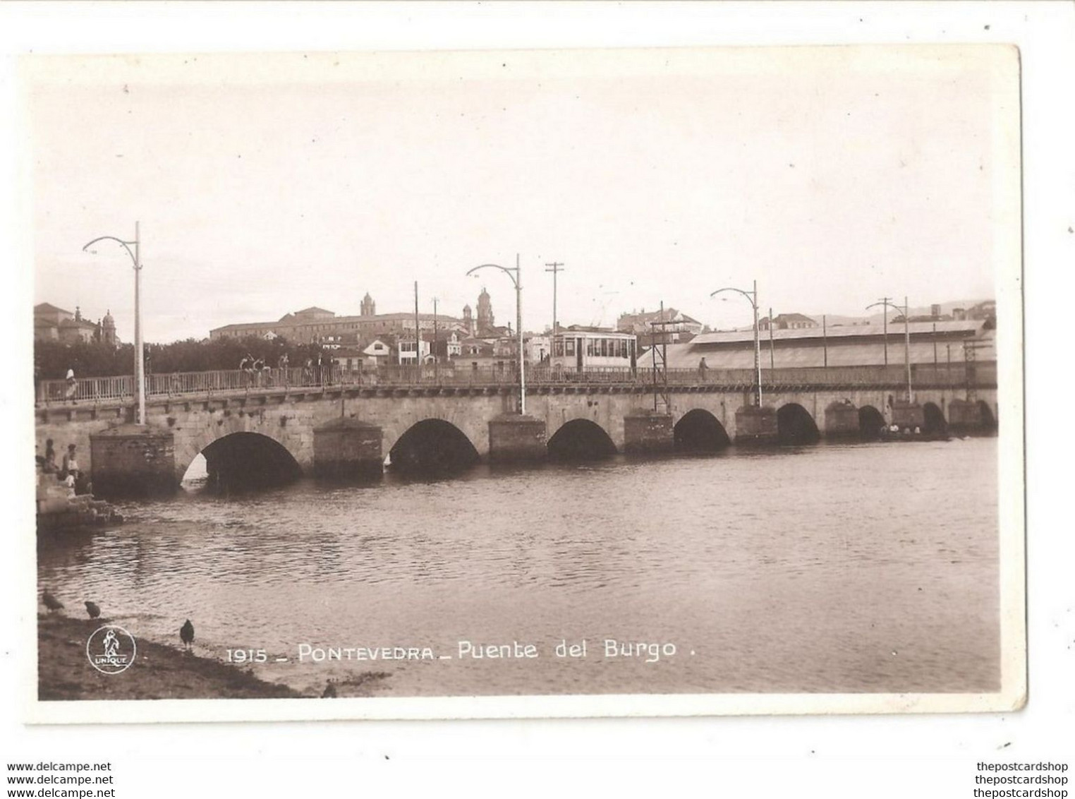 Pontevedra - Puente Del Burgo Espana Spain Ediciones Unique Canos 1 Madrid Unused - Pontevedra