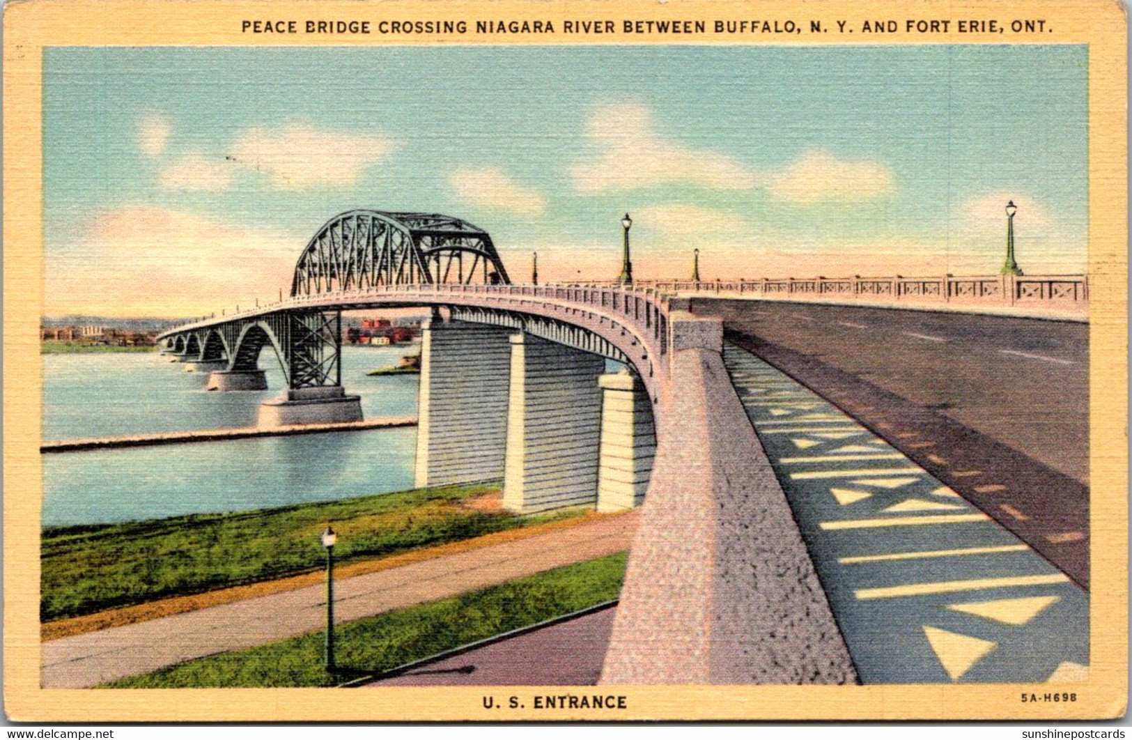 New York Buffalo Peace River Bridge Curteich - Buffalo