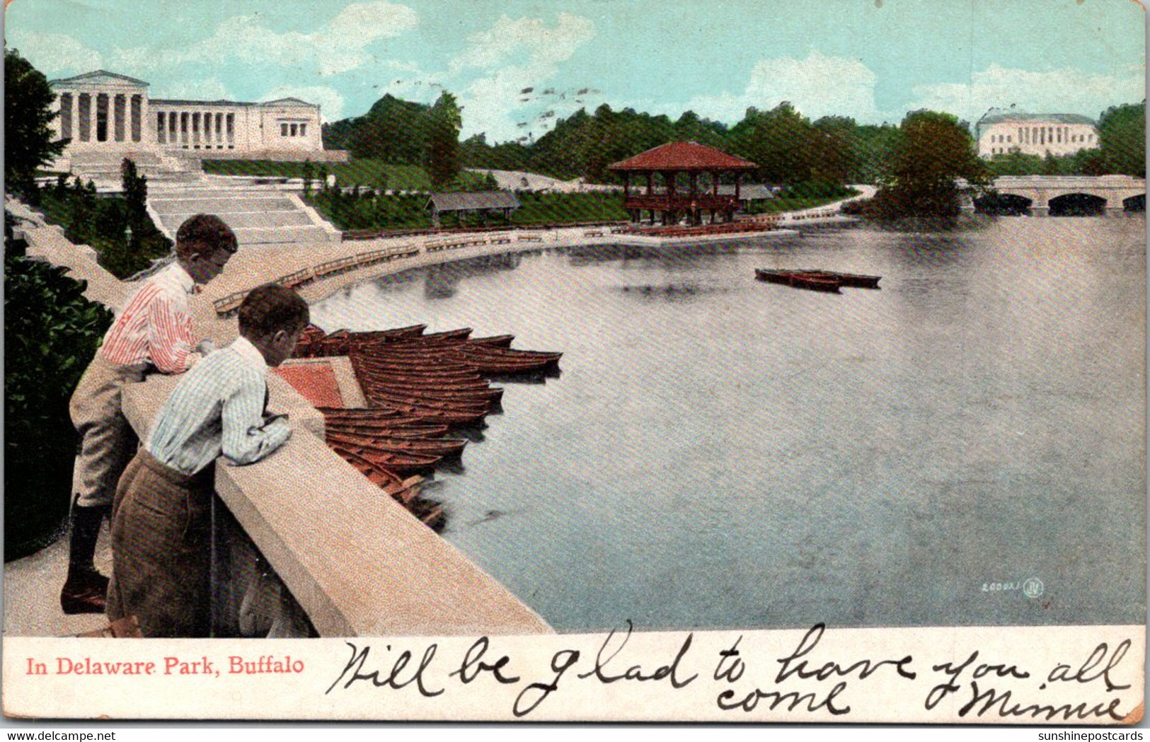 New York Buffalo Scene In Delaware Park 1907 - Buffalo