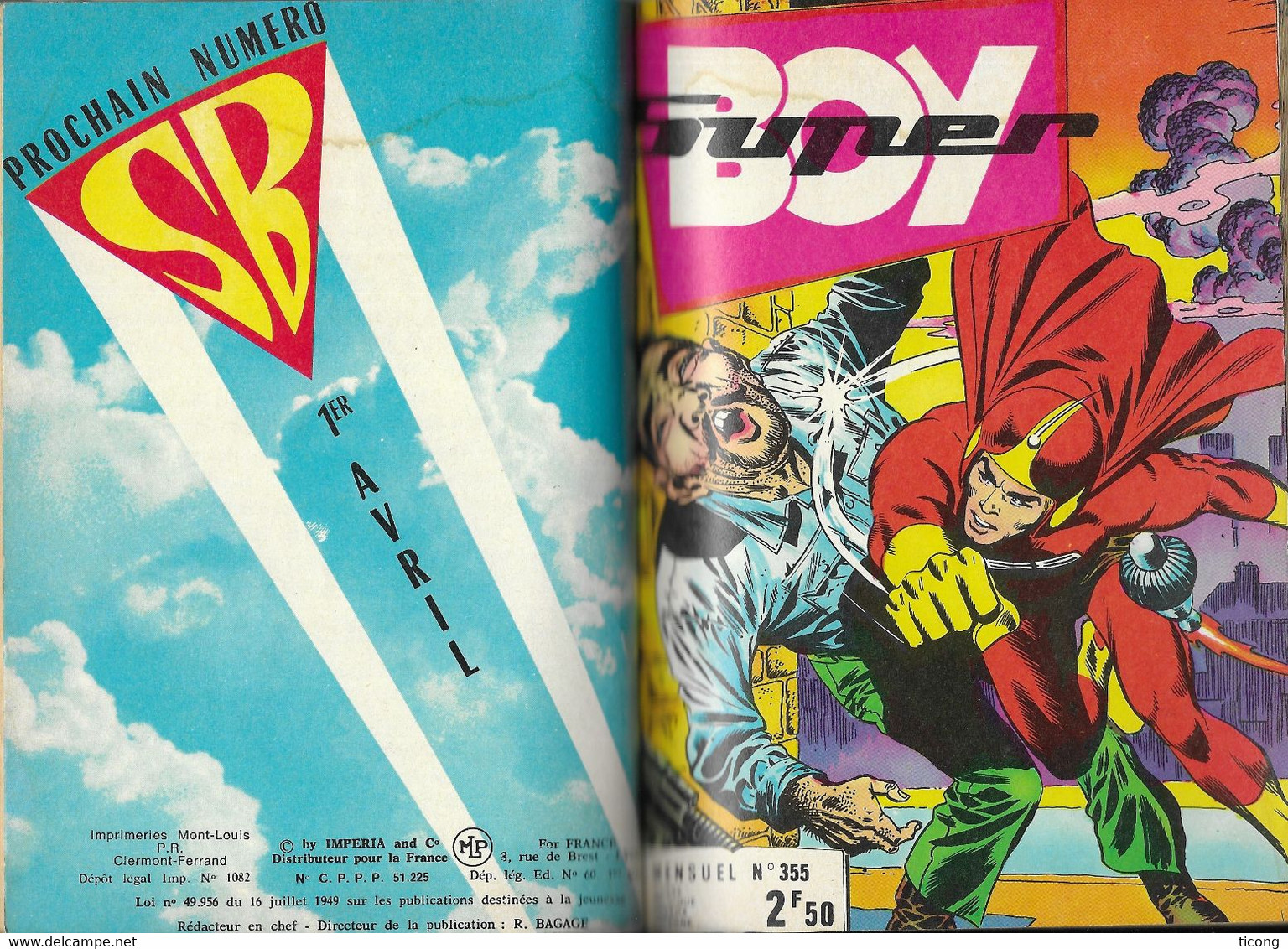 BD SUPER BOY ALBUM RELIEE NUMERO 61 EDITION IMPERIA LYON  REPRENANT LES NUMEROS 352, 353, 354 ET 355 DE 1979, A VOIR - Superboy