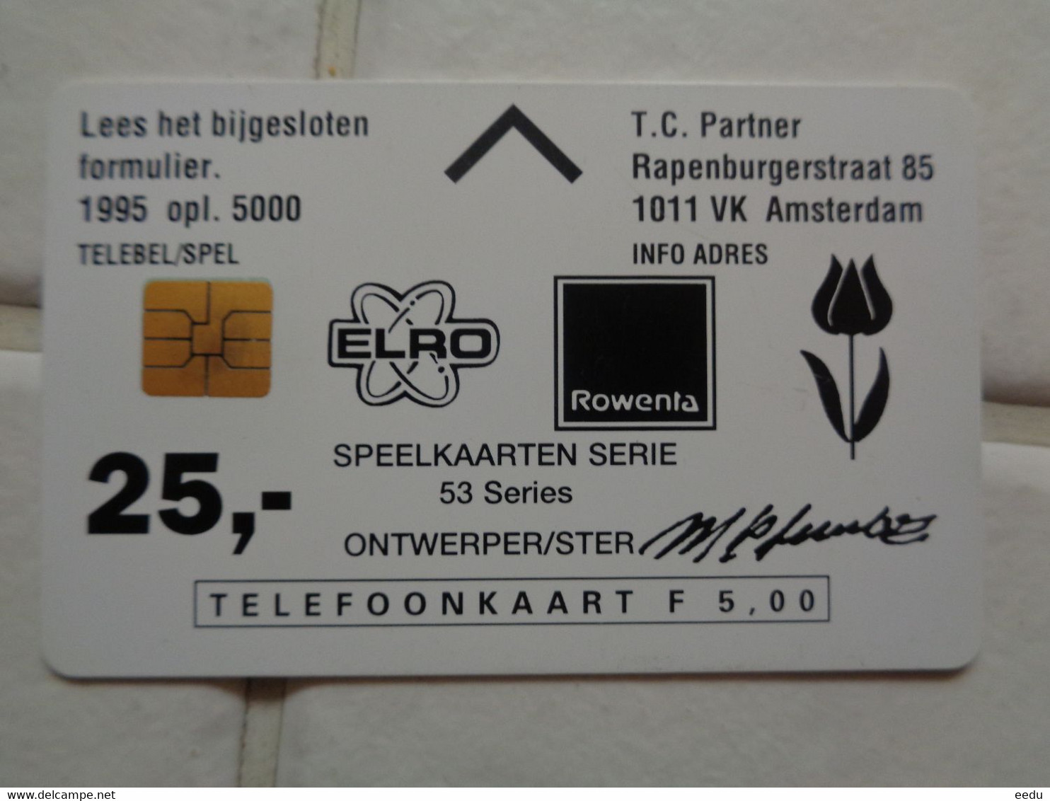 Netherlands Phonecard - Unclassified