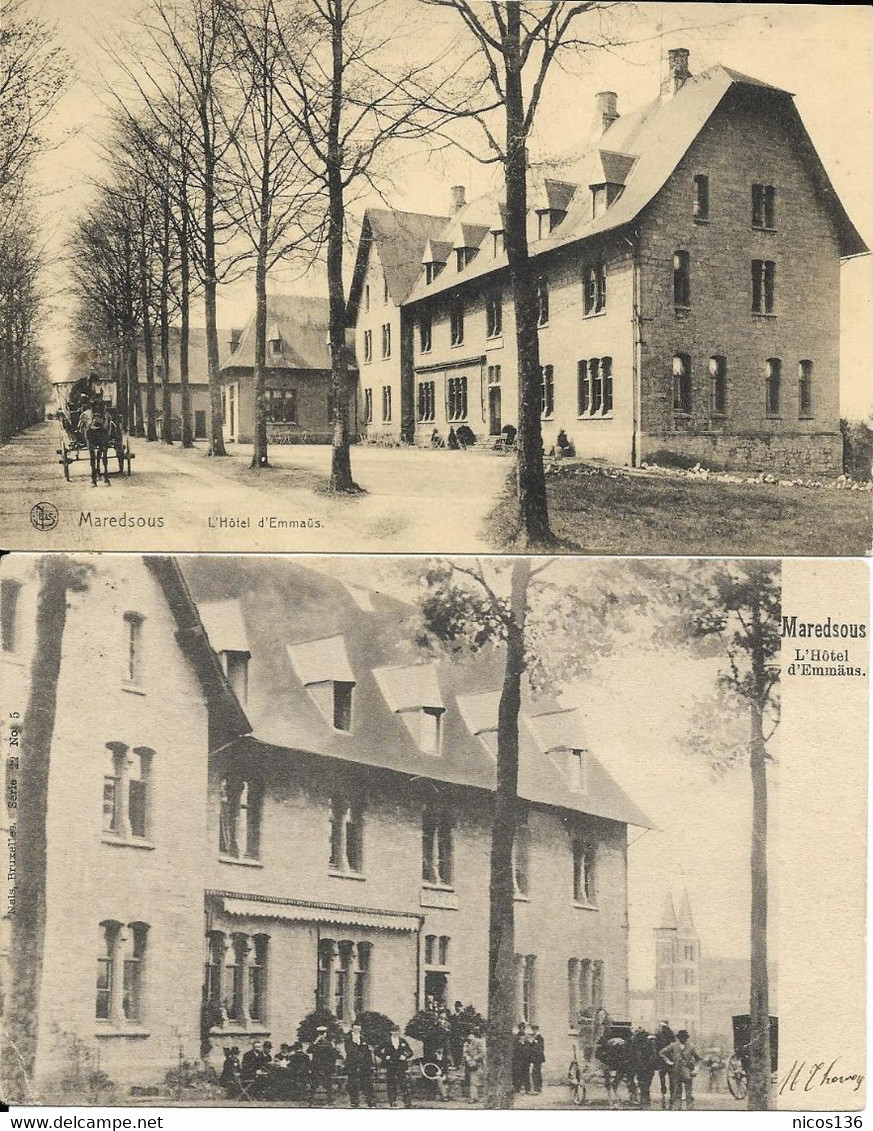 MAREDSOUS 2 CARTES   HOTEL D'EMMÄUS - Anhée