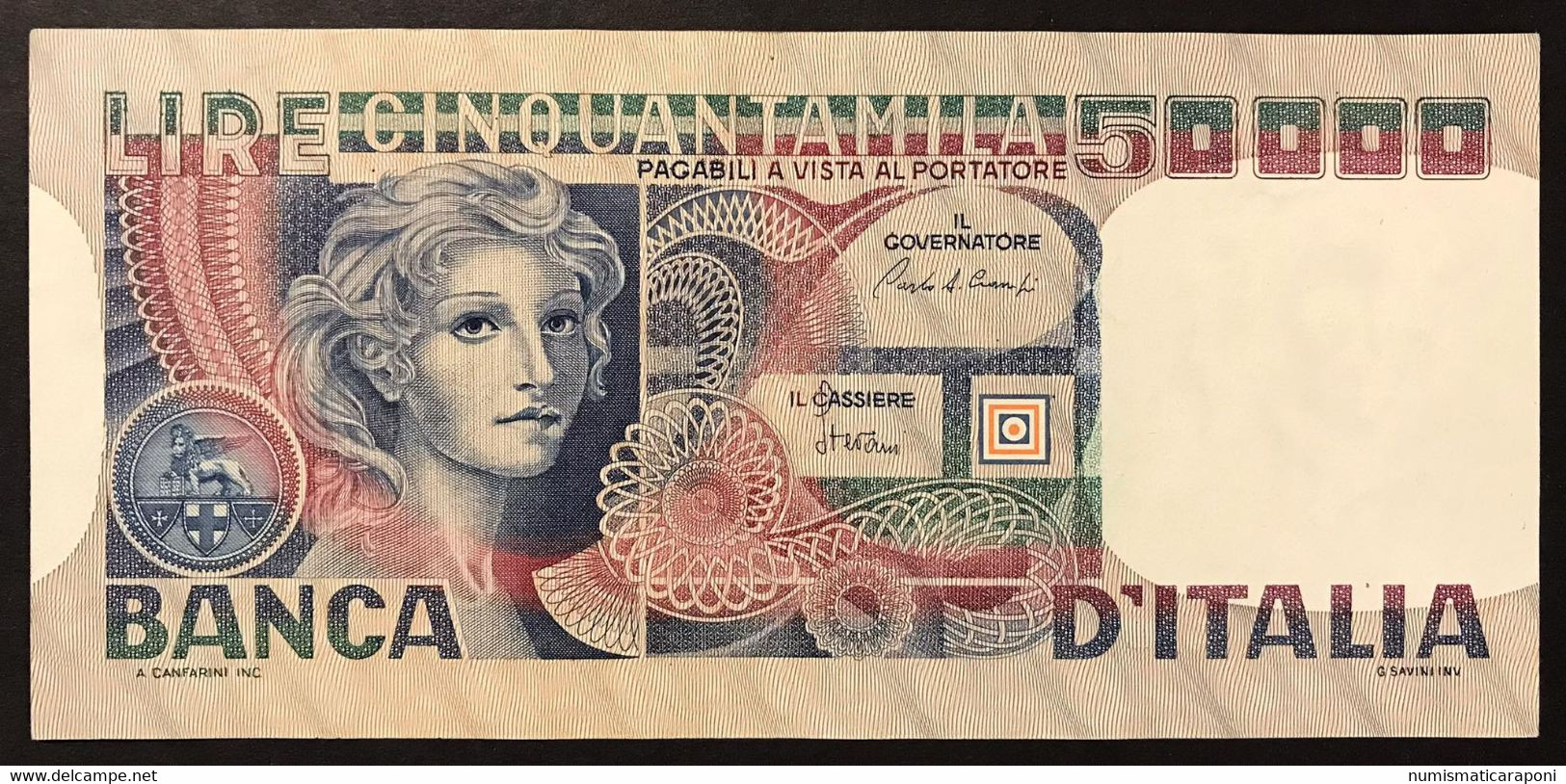 50000 Lire 1982 Volto Di Donna Spl+ LOTTO 4305 - 5.000 Lire