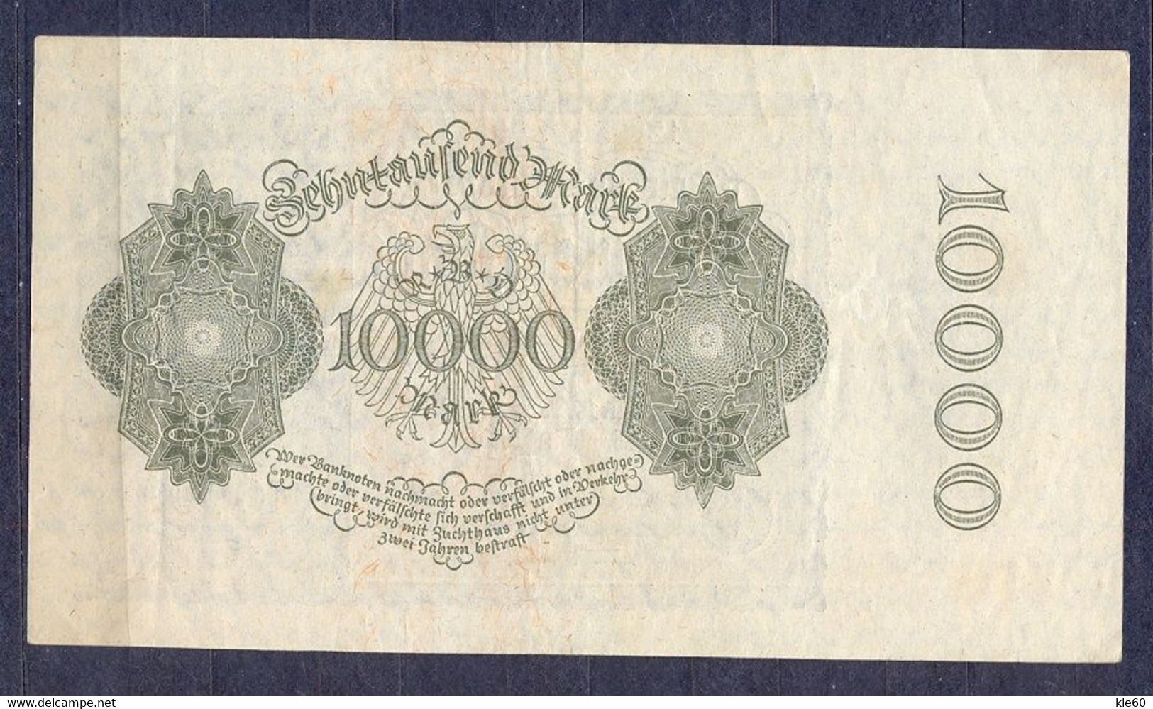 Germany - 1922 -10 000 Mark .- 12P.. R69c....VF - 10000 Mark