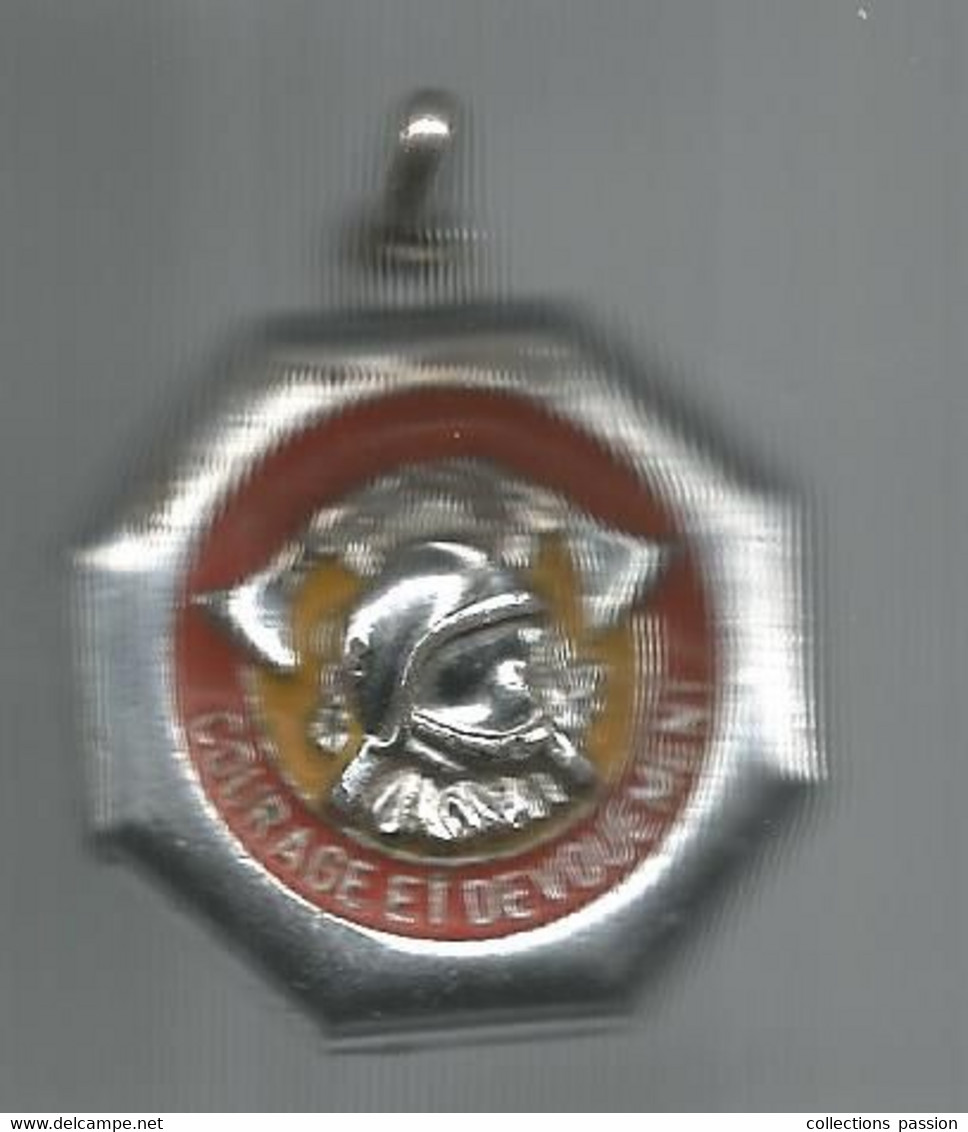 Médaille , Militaria, SAPEURS POMPIERS,  COURAGE ET DEVOUEMENT, Frais Fr 3.50 E - Frankrijk