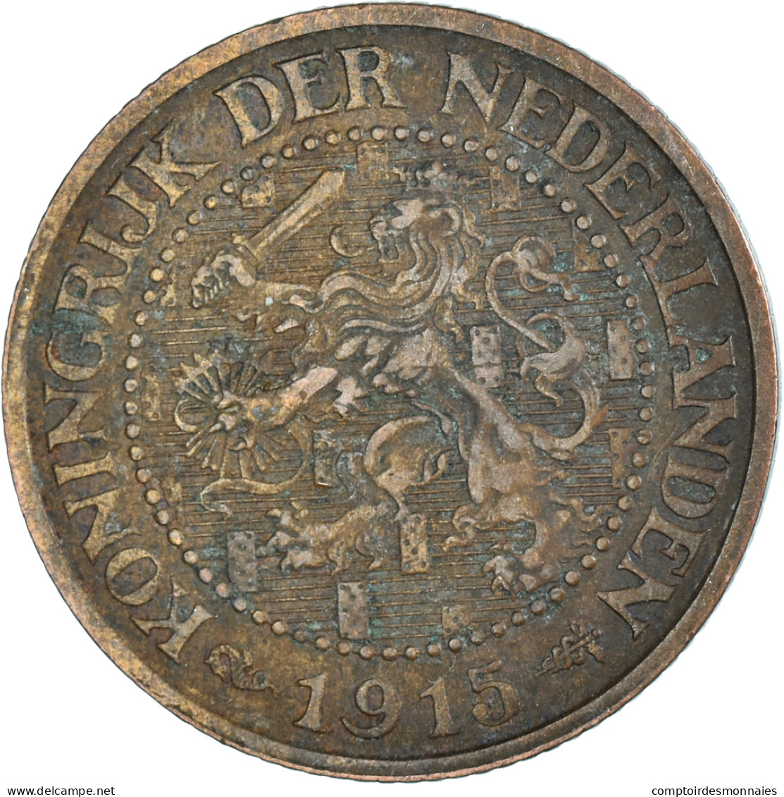 Monnaie, Pays-Bas, 2-1/2 Cent, 1915 - 2.5 Cent