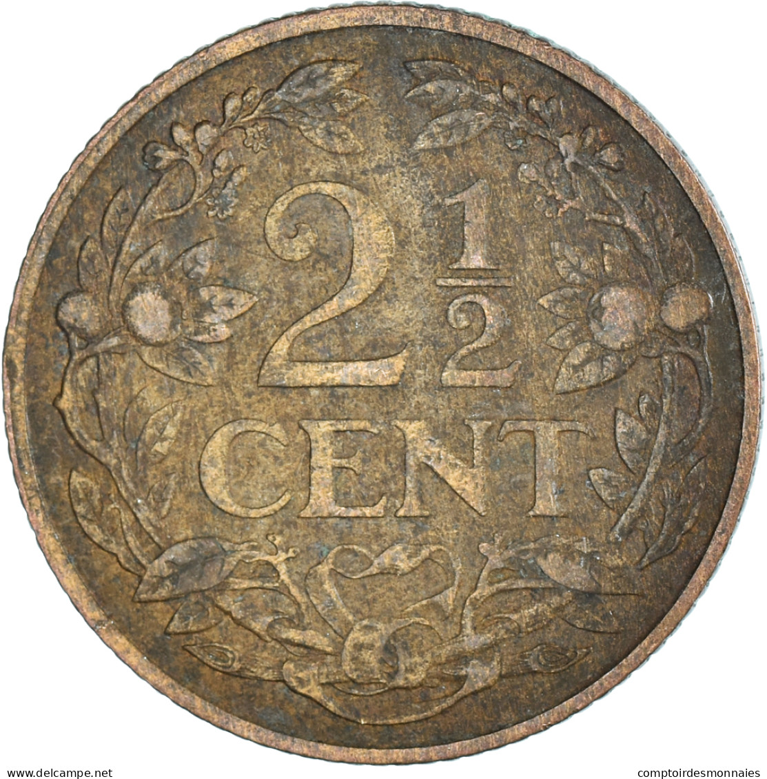 Monnaie, Pays-Bas, 2-1/2 Cent, 1915 - 2.5 Centavos