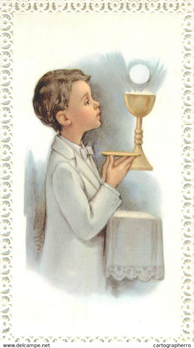 Communion Remembrance Card Saint Bruno`s Church San Bruno California 6 X 10 Cm - Comunioni