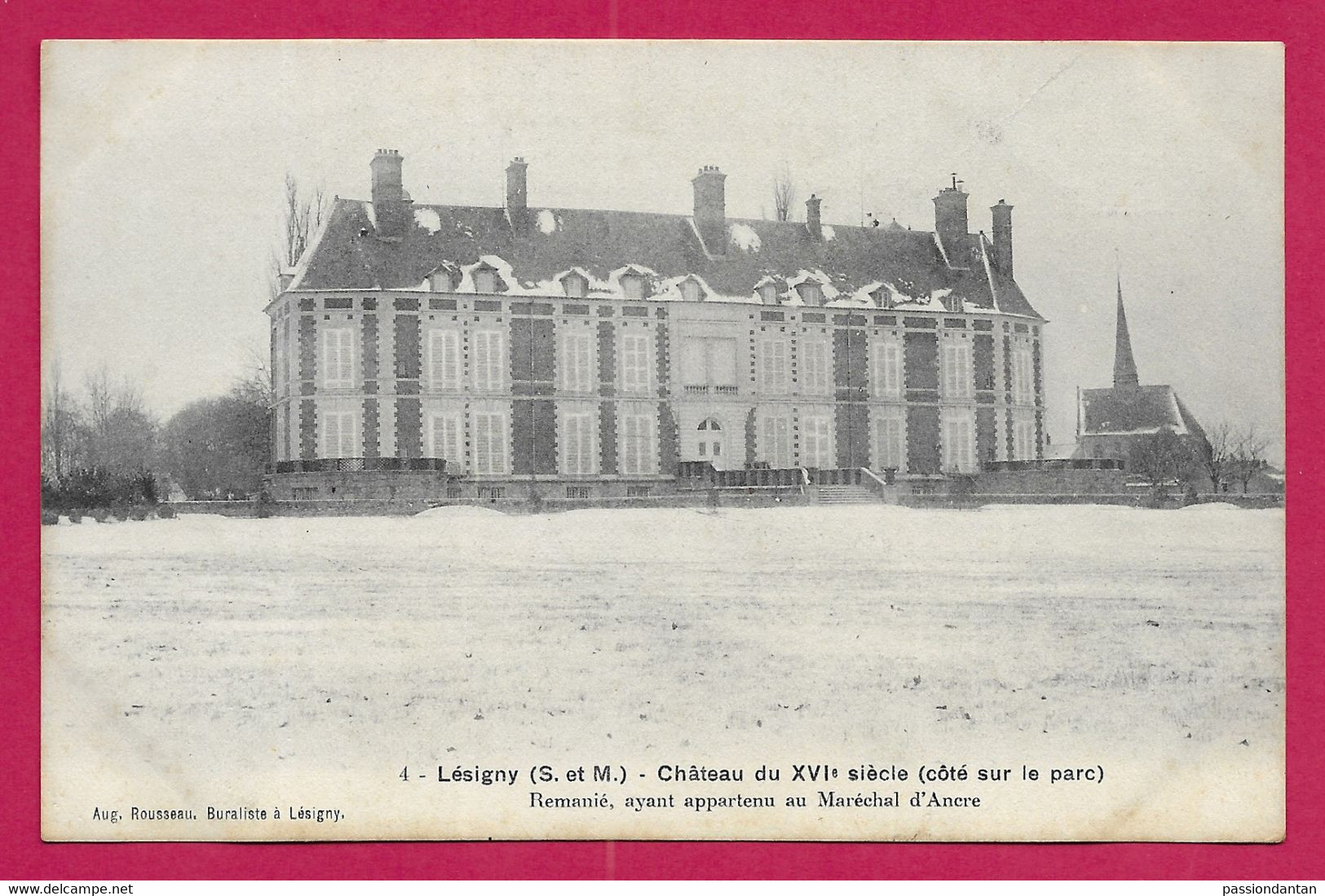 CPA Lésigny - Château Du XVIe Siècle - Côté Sur Le Parc - Lesigny