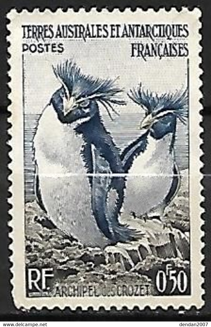 French Antarctic Territory (TAAF) : MNH ** 1956 :    Southern Rockhopper Penguin  -  Eudyptes Chrysocome - Pinguini