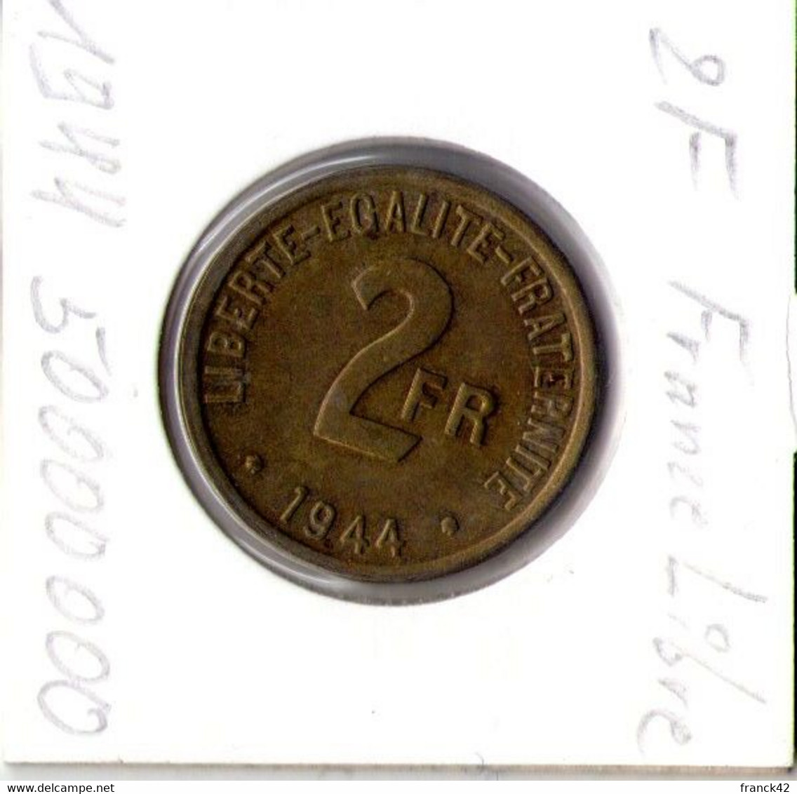 France. 2 Francs 1944 - 2 Francs