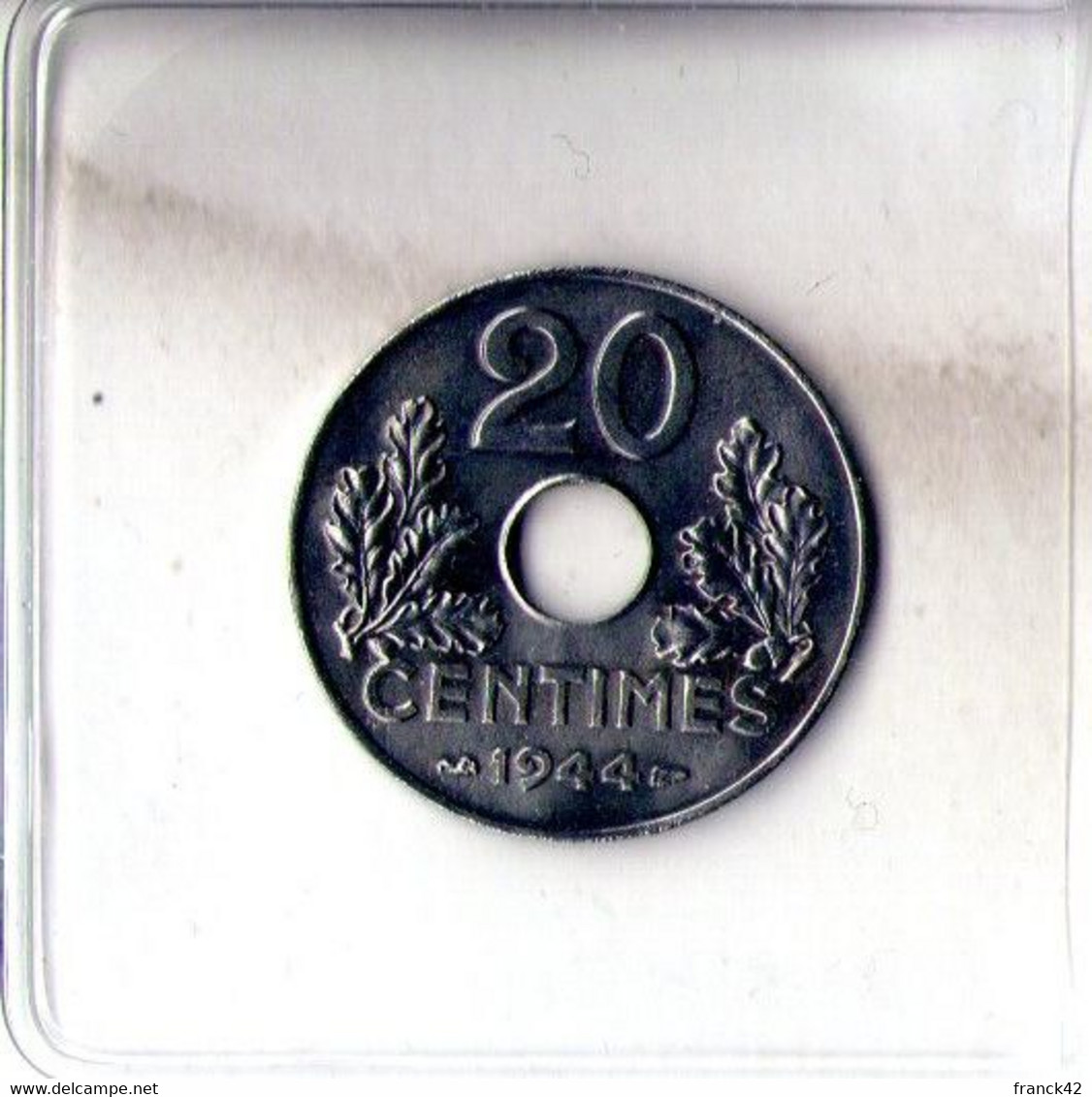 France. 20 Centimes 1944 Fer - 20 Centimes