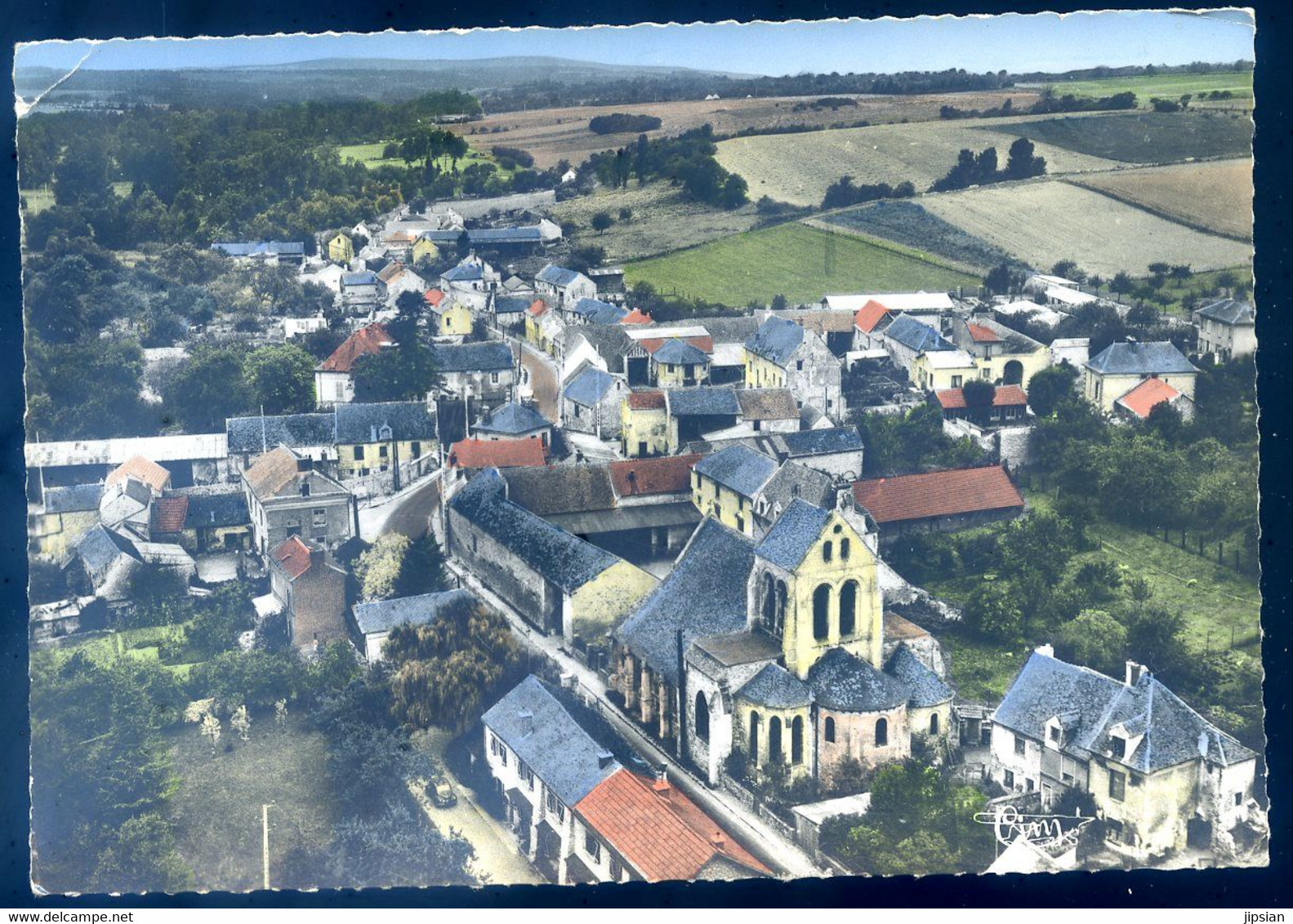 Cpsm Du 95 Fosses - Village -- Vue Générale Aérienne    Aout22-119 - Fosses