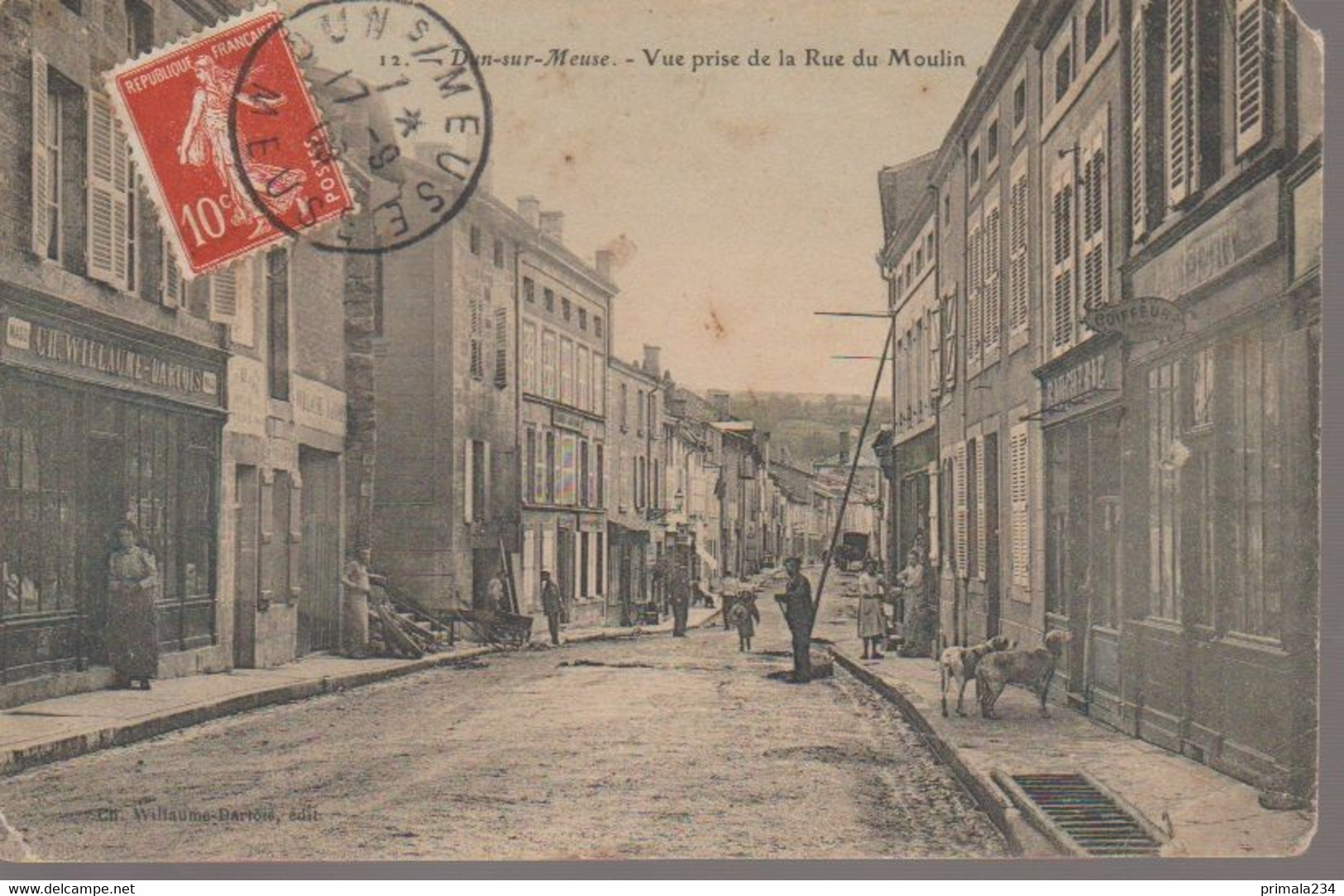 DUN SUR MEUSE - VUE PRISE DE LA RUE DU MULIN - Dun Sur Meuse