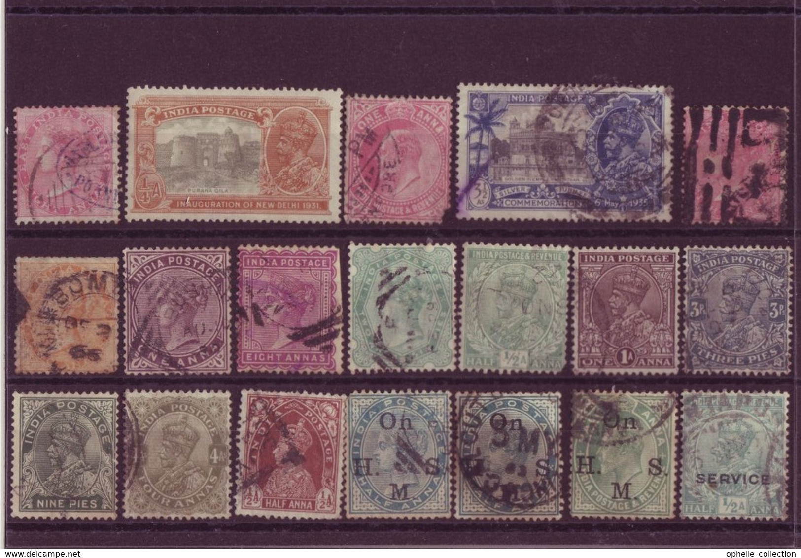 Europe - Grande Bretagne Ex-colonies - Inde - Lot De 19 Timbres Différents - 3748 - Altri & Non Classificati