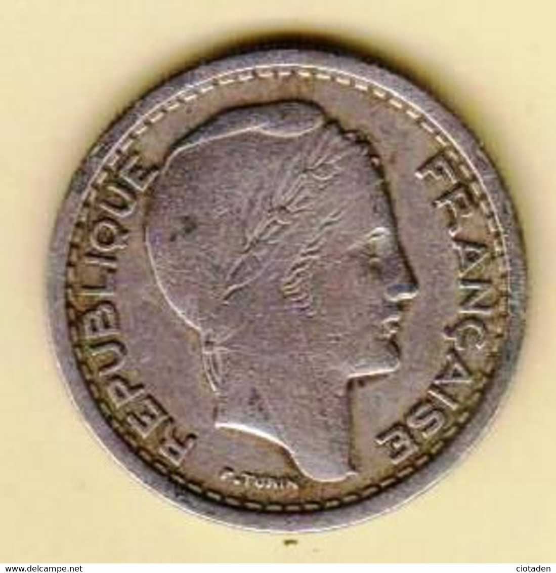 Algérie Française - 20 Francs TURIN -1949 - Argelia