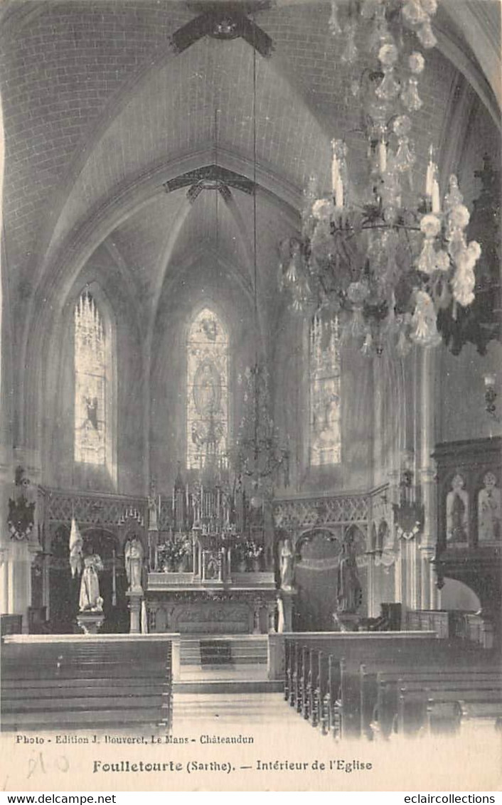 Foulletourte      72        Intérieur De L'église      (voir Scan) - Autres & Non Classés