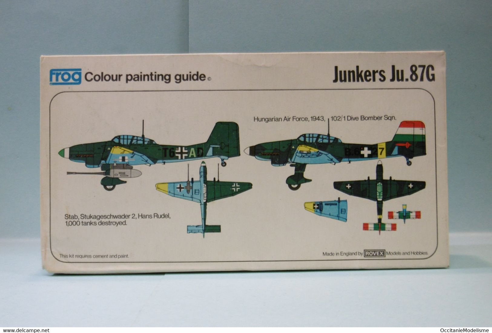 Frog - JUNKERS Ju.87G Stuka Dive Bomber Maquette Avion Kit Plastique Réf. F181 BO 1/72 - Avions
