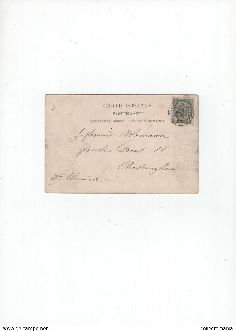 1 Oude Postkaart HOVE  Kapellestraat   1907     Uitgever Bongartz - Hove