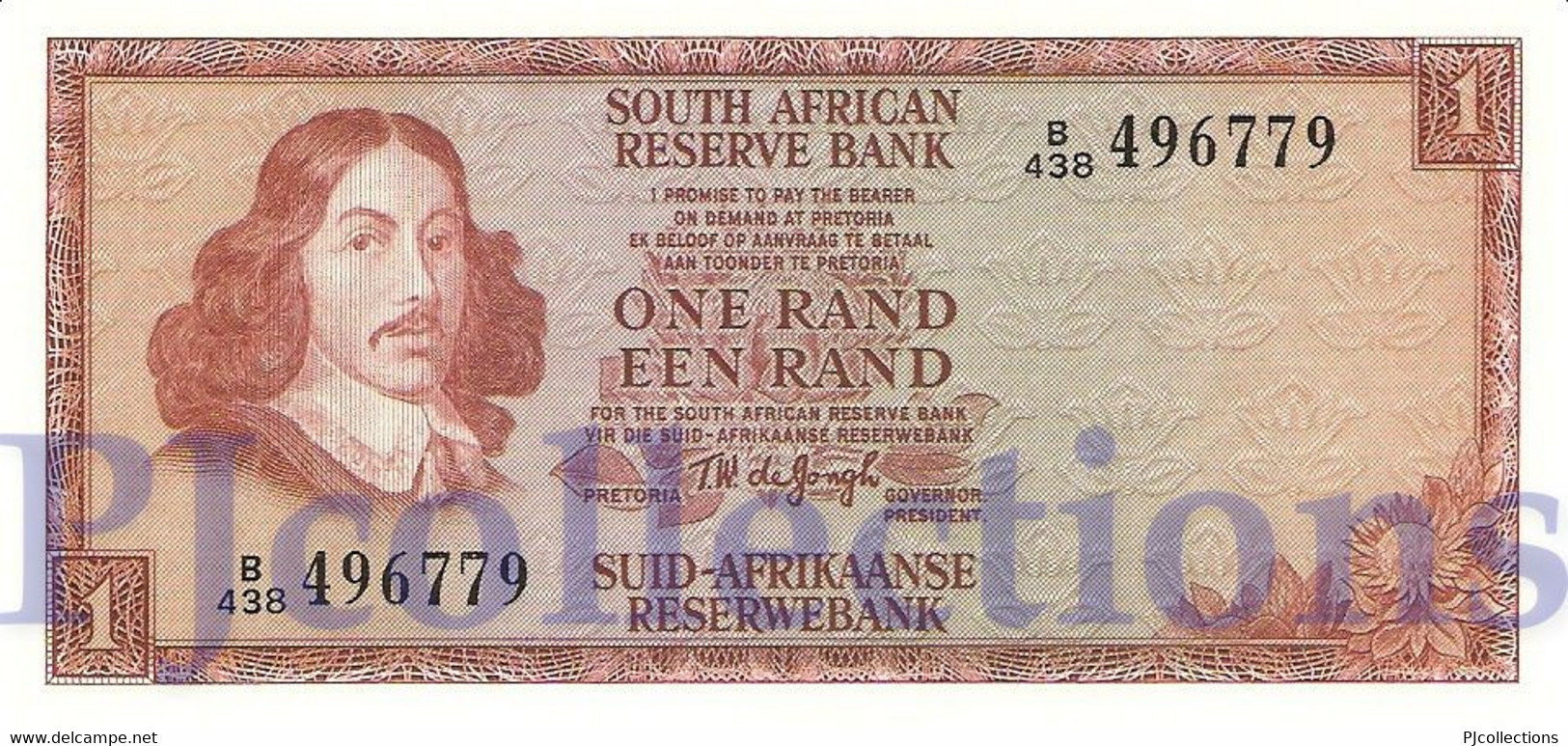 SOUTH AFRICA 1 RAND 1975 PICK 115b AUNC - Sudafrica