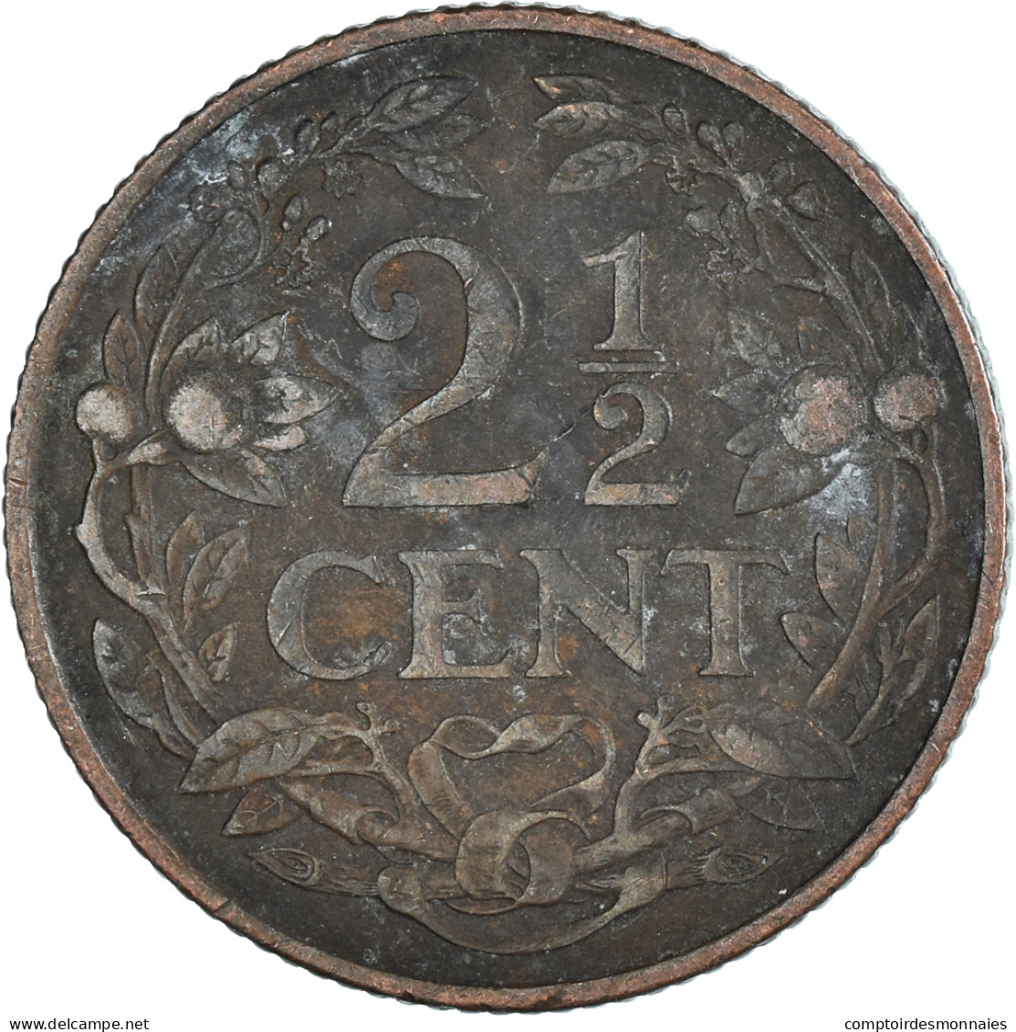 Monnaie, Pays-Bas, 2-1/2 Cent, 1913 - 2.5 Cent