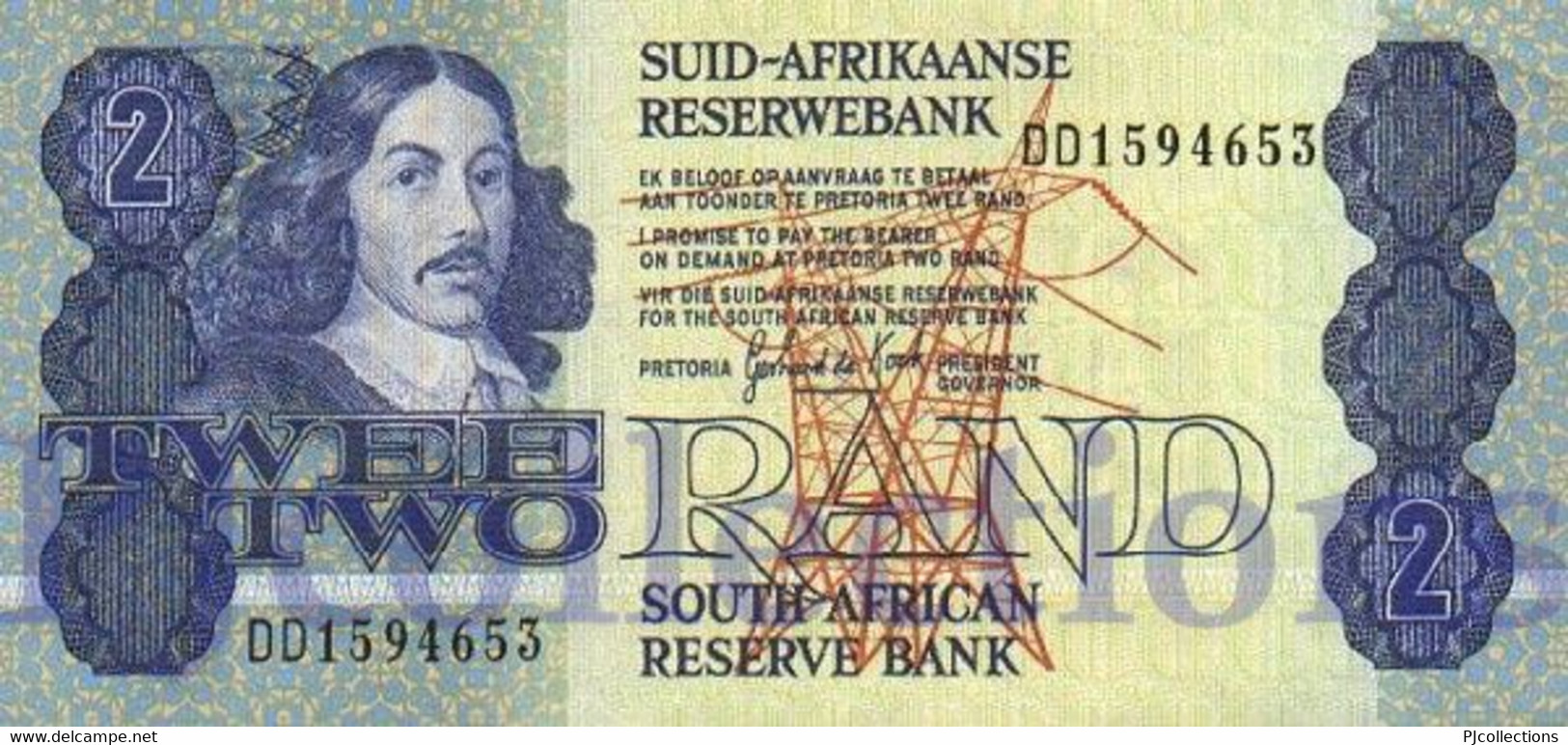 SOUTH AFRICA 2 RAND 1981/83 PICK 118d UNC - Afrique Du Sud