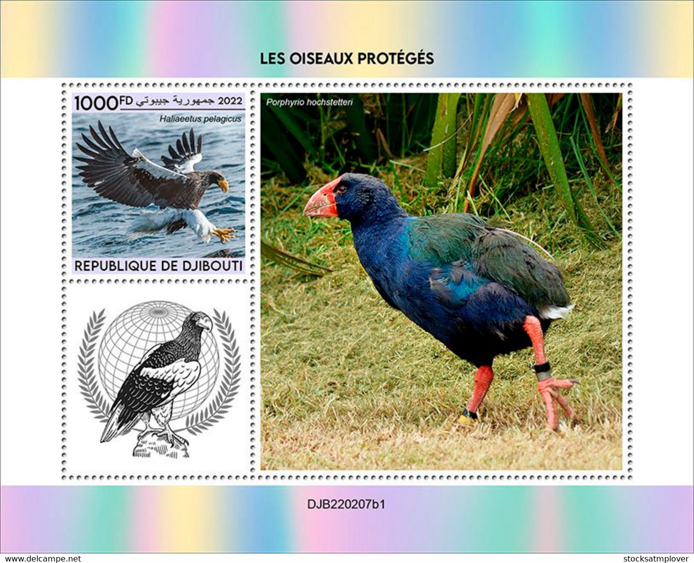 Djibouti 2022 Protected Birds S202210 - Djibouti (1977-...)