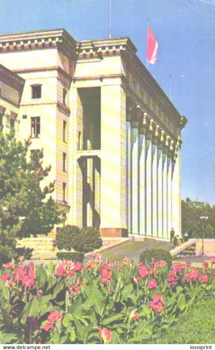 Kazakhstan:Alma-Ata, Government Building, 1970 - Kazachstan