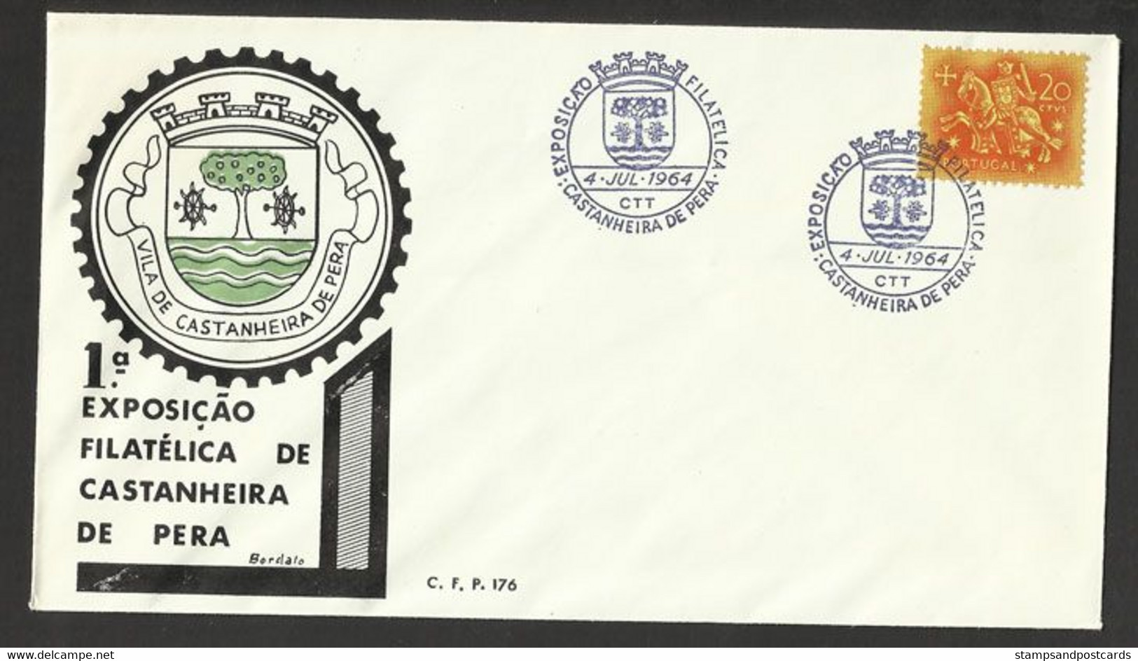 Portugal Cachet Commémoratif  Expo Philatelique Castanheira De Pera 1964 Event Postmark Stamp Expo - Postal Logo & Postmarks