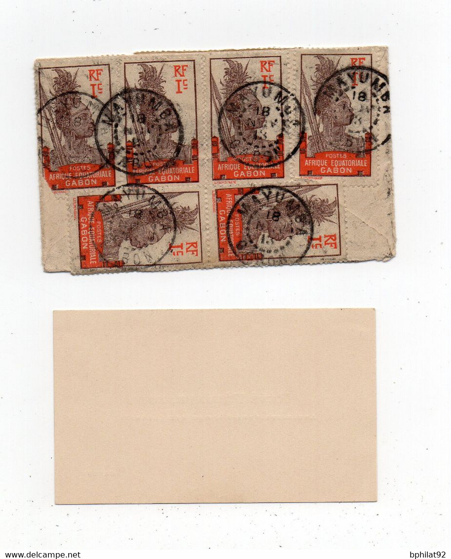 !!! GABON, LETTRE DE MAYUMBA DE 1913 POUR SOUILLAC, AVEC CARTE DE VISITE DE L'ADMINISTRATEUR DES COLONIES - Covers & Documents