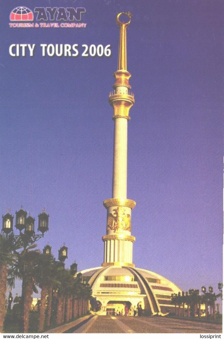 Turkmenistan:Ashgabat, Ayan Travel Advertising, Tower - Turkmenistan